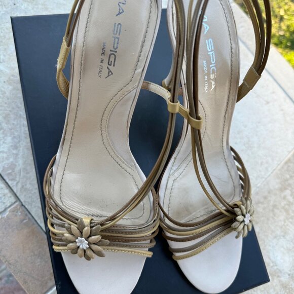 Via Spiga Strappy Sandals, Leather Made in Italy, 9.5M/46 Euro - Picture 7 of 9
